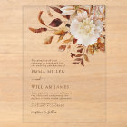 Mariage Floral Automnal à l'Aquarelle Rustique