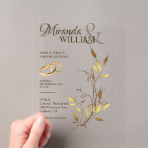 Mariage Luxueux Botanique Or