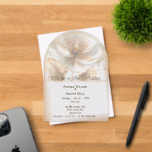 Mariage Moderne Minimaliste Or et Blanc