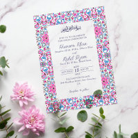 Mariage Musulman Orné Bleu Nuit Rose Archée Arabe