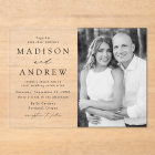 Mariage photo moderne élégant en noir