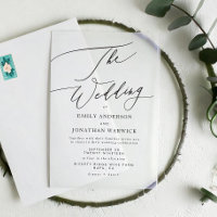 Mariage simple moderne noir et blanc