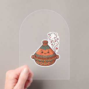 Invitations En Acrylique Mignon Kawaii Tajine Marocain Autocollant Culturel
