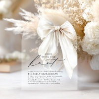 Noeud Blanc Elle Attache le Nœud Chic Bridal Showe