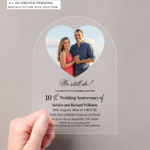 Invitations En Acrylique Nous faisons toujours une photo pour notre 10ème a
