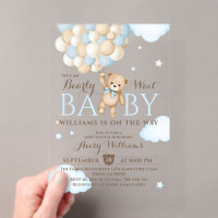 Nous pouvons à peine attendre ours en ballon bébé