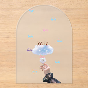 Invitations En Acrylique Œuvres d'art murales Nuages Éthérés Rêves