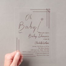 Oh Bébé ! Fête de Naissance Minimaliste Genre Neut