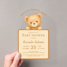 On Attend Avec Impatience Mignon Ours en Peluche B