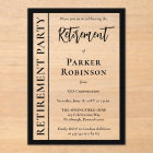 Parti de retraite minimaliste simple et élégant