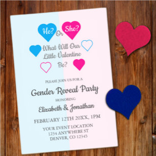 Invitations En Acrylique Petite Saint Valentin Saint Valentin Révélation de