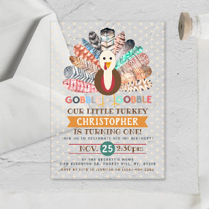 Invitations En Acrylique Petite Turquie Thanksgiving Quel Âge Anniversaire