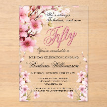 Pink Floral Elegance 50ème et Fab Anniversaire