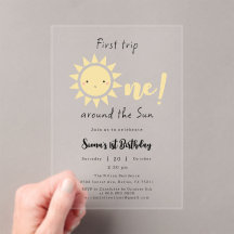 Premier Voyage Autour Du Soleil Mignonne 1Er Anniv