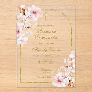 Invitations En Acrylique primera comunión