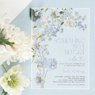 Invitations En Acrylique Quelque chose de bleu avant que je fasse la aquare