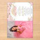 Quinceañera Blush rose Floral Princesse Photo de l