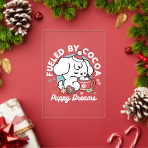 Rêves de chiot douillet – Chocolat chaud et Noël