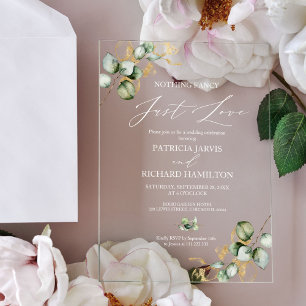 Invitations En Acrylique Rien de Fantaisiste, Juste l'Amour de la Verdure p