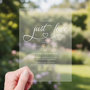 Invitations En Acrylique Rien de Fantastique, Juste un Script de Cœur de Ma
