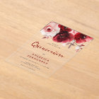 Romantique Ruby Rouge Rose Quinceanera Party