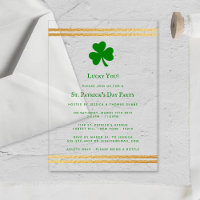 Saint-Patrick élégant avec feuille d'or