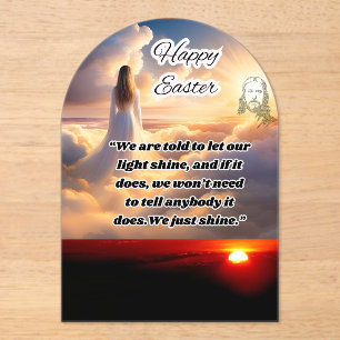 Invitations En Acrylique Salutations à Pâques