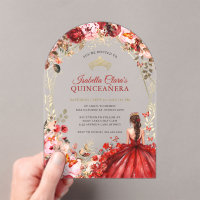 Scarlet Elegance Or Enchanté Floral Quinceanera
