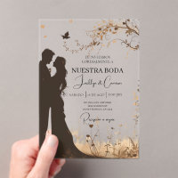 Silueta de novio y novia