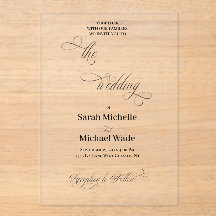 Simple Elegant Calligraphy Script Wedding