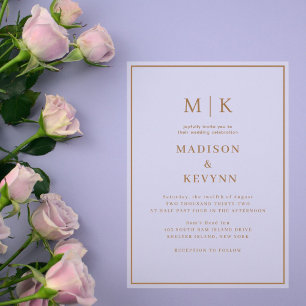 Invitations En Acrylique Simple minimaliste et chic   MARIAGE