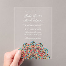 Style Motif Artistique moderne Mandala Mariage