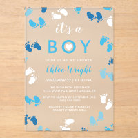 Tons de bleu C'est un bébé Empreintes