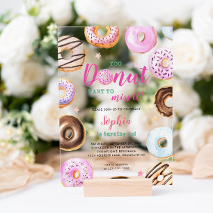 Invitations En Acrylique Tu ne veux pas le manquer Aquarelle Anniversaire