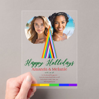 Invitations En Acrylique Typography, color and clearness for Christmas 