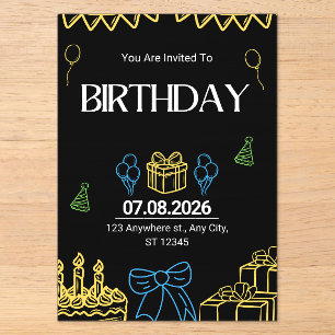 Invitations En Acrylique Une Célébration Spéciale Vous Attend ! 🎉