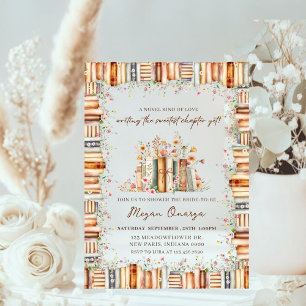 Invitations En Acrylique Une nouvelle sorte d'amour livre-thème floral nupt