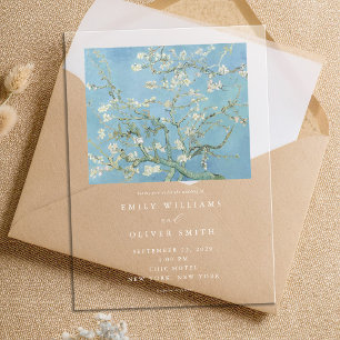 Invitations En Acrylique Vincent Van Gogh Almond Blossom Floral Mariage