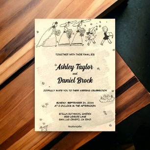 Invitations En Acrylique Vintage Retro Bridesmaids les années 50 Comic Book
