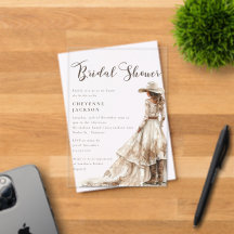 Western Cowgirl and Lace Bridal Shower 