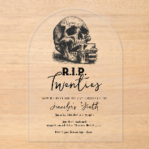 Whiskey Skull RIP Années 30e fête d'anniversaire