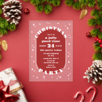 White Stars Red & Frosted Christmas Party