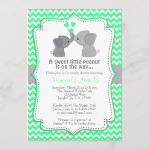 Invitations en bon état Chev 362 de baby shower