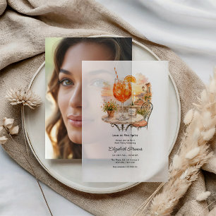 Invitations En Vélin Amour au premier Spritz Italien Amalfi Enterrement