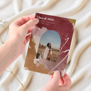 Invitations En Vélin Aquarelle moderne photo Abstraite