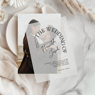 Invitations En Vélin Classique moderne l'Arc Le Mariage