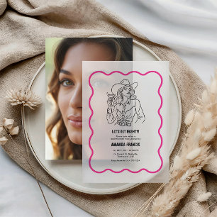 Invitations En Vélin Déchaînons-nous Cowgirl Nashville Enterrement de V