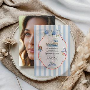 Invitations En Vélin Dernière voile avant l'enterrement de vie de jeune