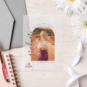 Invitations En Vélin Diplôme de l'Université Elon