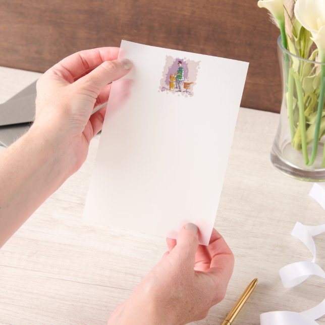 Invitations En Vélin Drummer 1 white vellum papers (Ordinateur de poche)